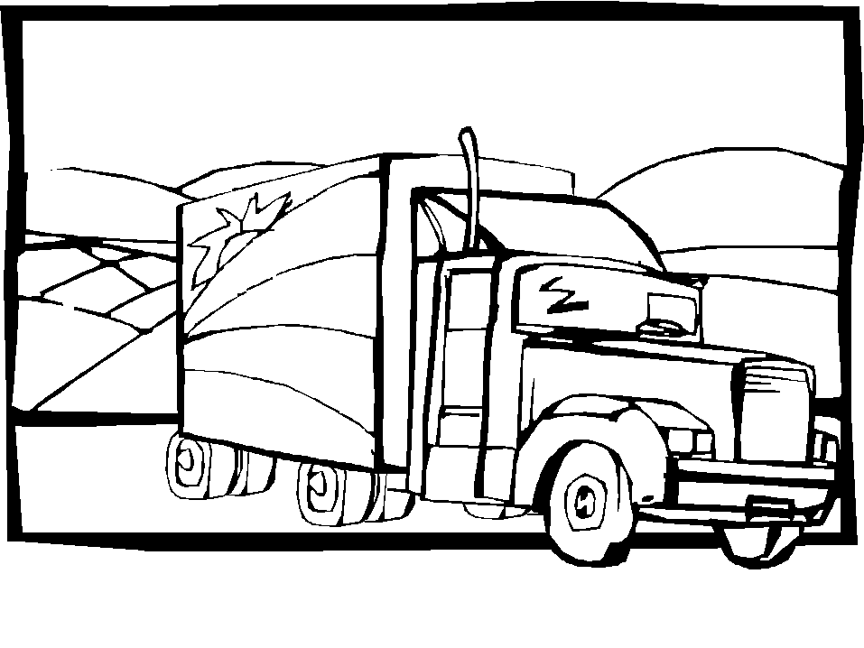 lkw & trucks ausmalbilder & malvorlagen: animierte bilder
